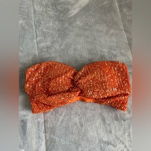 Sparkly bandeau top